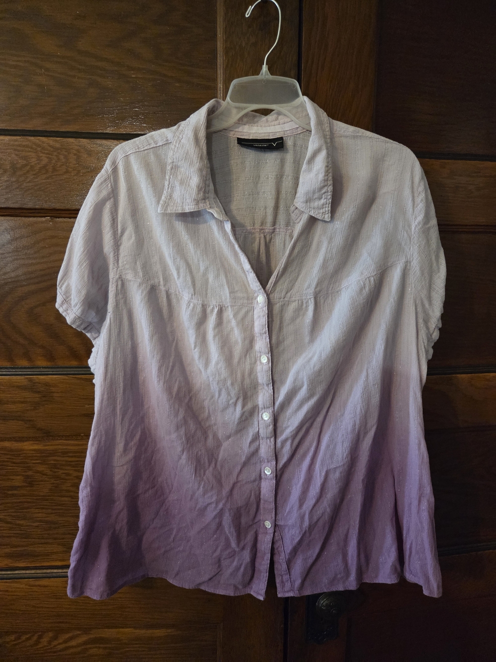 Venezia Pink to Lavender Ombre Button-Down Shirt